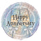 Happy Anniversary 45cm (18") Foil Prismatic Balloons Packaged